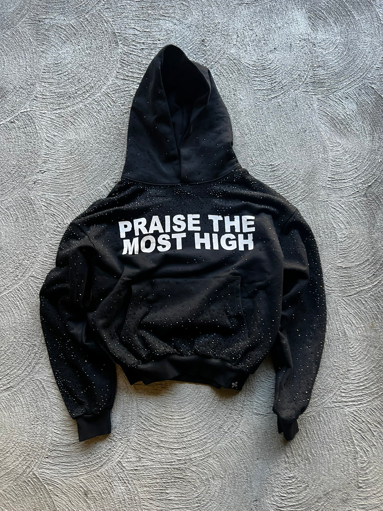 &#39;PRAISE THE LORD&#39; DIAMOND HOODIE