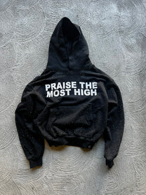 &#39;PRAISE THE LORD&#39; DIAMOND HOODIE