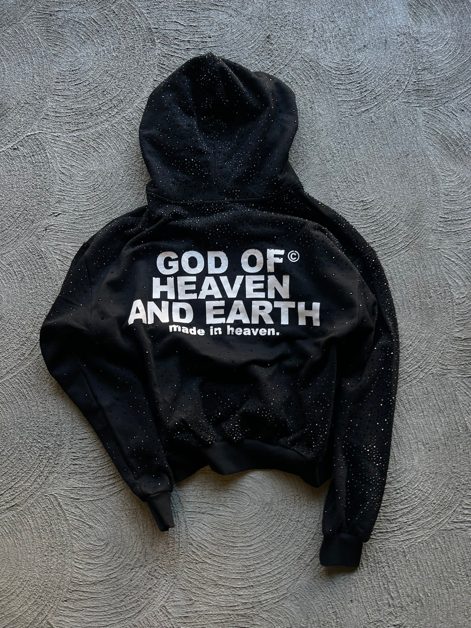 &#39;PRAISE THE LORD&#39; DIAMOND HOODIE