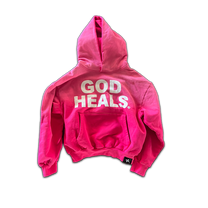 &#39;GOD HEALS&#39; WEIGHTED HOODIE