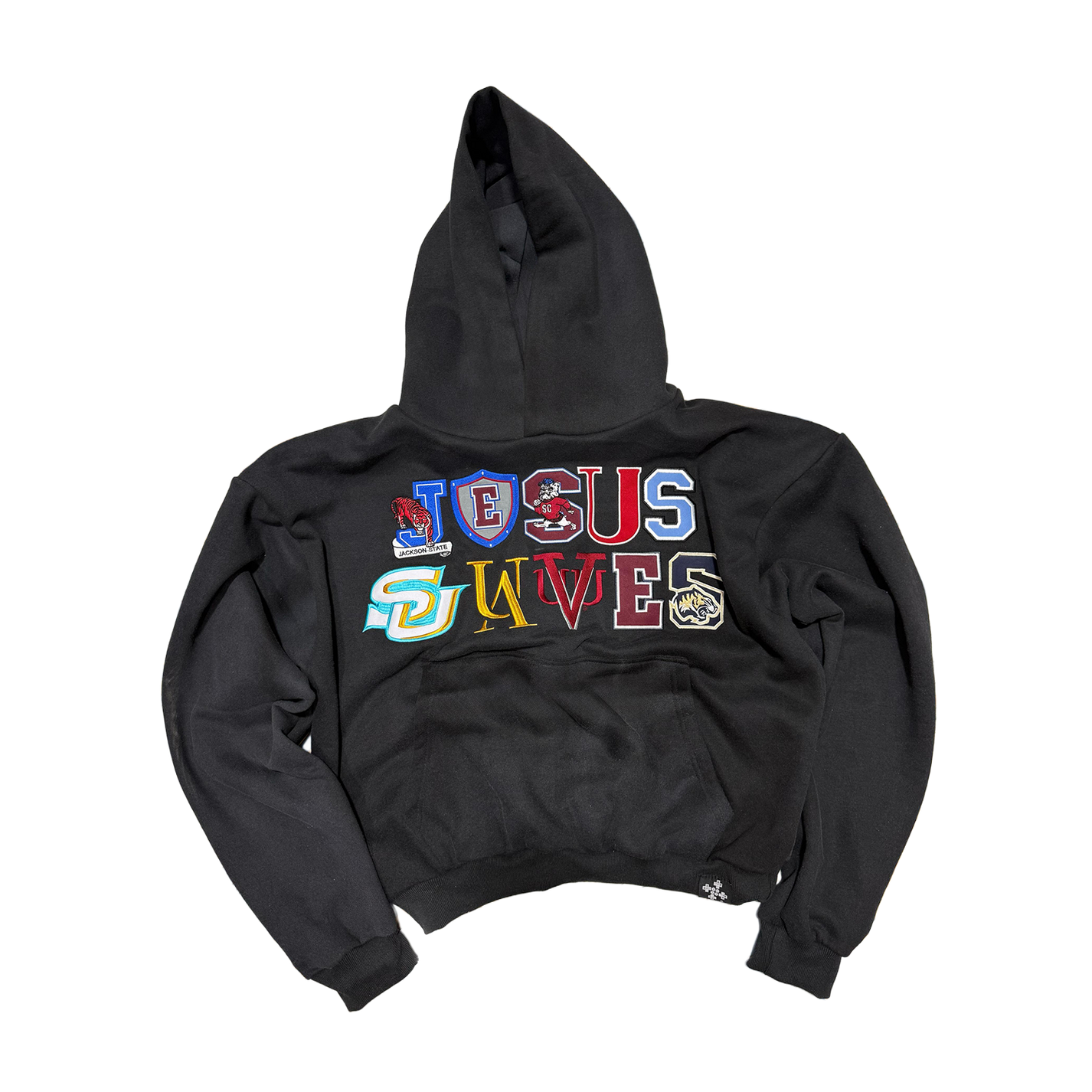 &#39;JESUS SAVES&#39; HBCU COLLEGE LOGO HOODIE