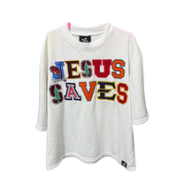 &#39;JESUS SAVES&#39; COLLEGE LOGO TEE