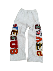 &#39;JESUS SAVES&#39; COLLEGE SWEATPANTS