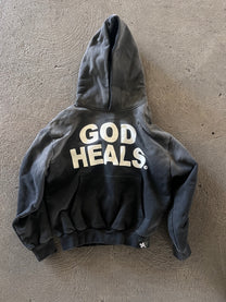 &#39;GOD HEALS&#39; WEIGHTED HOODIE