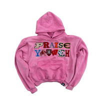 &#39;PRAISE YAHWEH&#39; COLLEGE LOGO HOODIE